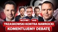 DECYDUJĄCE STARCIE.  DEBATA TRZASKOWSKI VS NAWROCKI - NA ŻYWO - GRUCA, SCHWERTNER, MULIK