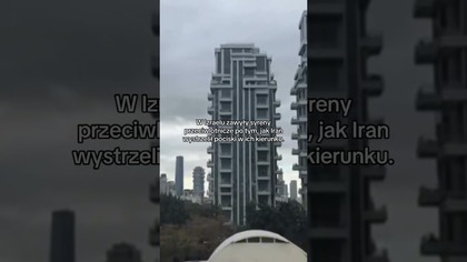 PILNE.  W IZRAELU ZAWYŁY SYRENY PRZECIWLOTNICZE