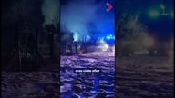 Pożar altany, odnaleziono butlę z gazem.  Nie żyją dwie osoby