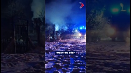 Pożar altany, odnaleziono butlę z gazem.  Nie żyją dwie osoby