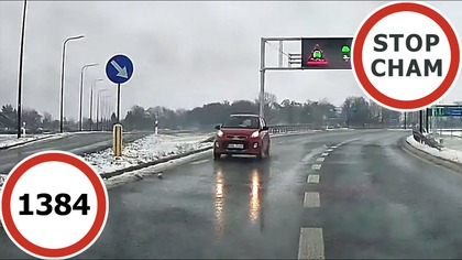 Stop Cham #1384 - Niebezpieczne i chamskie sytuacje na drogach