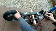 DIY Chainsaw Homemade goped Scooter build Hulajnoga elektryczna napedzana szlifierką kątową test