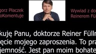Grzegorz Płaczek -Pilne! Mocny wywiad z doktorem Reinerem F&uuml;llmichem Niemiecki prawnik składają