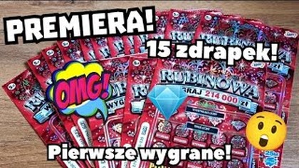 Zdrapki Lotto  Premiera! 15 zdrapek Rubinowa!  Passa trwa! 