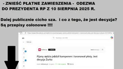 Sędzia pijany, czy ochraniany? Pan Minister Waldemar Żurek reaguje błyskawicznie