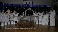 Życzenia i piosenka świąteczna od Szkoły Podstawowej nr 4