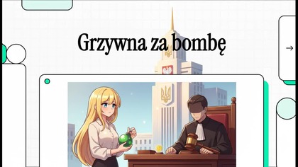 Grzywna za ukraińską bombę.