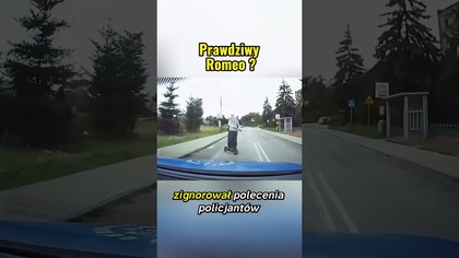 Zostawił pasażerkę i uciekał przed policją! Jak skończyła się ta jazda? #policja #hulajnoga #shorts