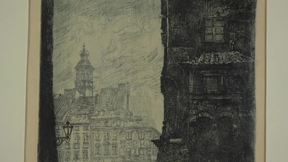 Władysław Zakrzewski-Wysogota Dyptyk «Stare Miasto w deszczu» i «Kamienica pod Okrętem» [1943-44]