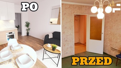 Metamorfoza mieszkania 48m² | PRZED i PO | nie uwierzysz że to to samo mieszkanie Fin nieruchomości