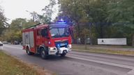 Alarmowo 3 zastępy straży pożarnej do szpitala MSWiA w Otwocku