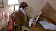 Piotr Napierała plays minuett by Johann Sebastian Bach (spinet - szpinet)