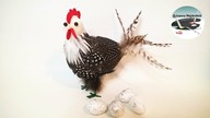 Jak zrobić wielkanocną kurę z piórek DiY [EASTER FEATHERS HEN DiY] Pomysły plastyczne DiY
