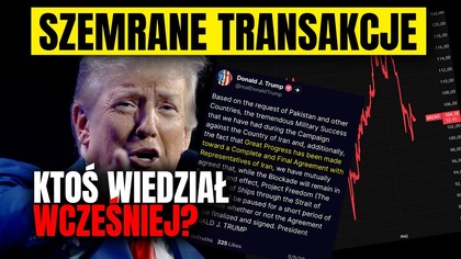 Ktoś postawił MILIARDY tuż przed słowami Trumpa.  PRZYPADEK? Ale miarka się przebrała