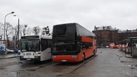 PolskiBus na dworcu autobusowym w Gdańsku.  Dworzec Autobusowy PKS Gdańsk