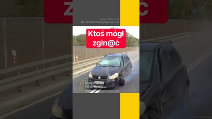 Wystarczyła chwila, by doszło do zderzenia #kierowca #wypadek