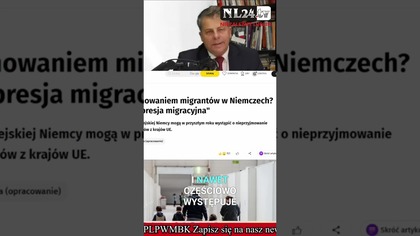 Presja migracyjna w Polsce? Analiza Onetu i Niemiec #shorts