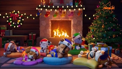 Nick Jr.  - Ident stacji i zapowiedź w bożonarodzeniowej oprawie graficznej (21. 12. 2025)