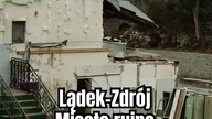 Lądek-Zdrój po powodzi.  Miasto w ruinie