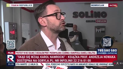 1618 Gdy Daniel Obajtek wszedł do siedziby IKS Solino, Wojciech Kotlarek, prezes zarządu...  rzucił się na  (1)