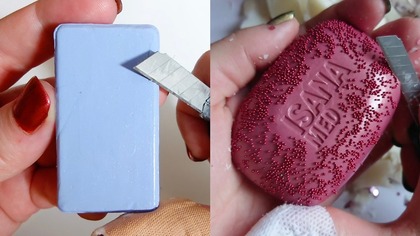 Soap Carving ASMR Relaxing Sounds no talking Satisfying ASMR Video