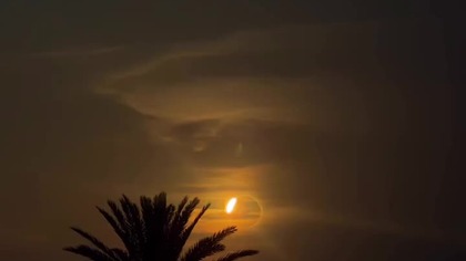 Spain Solar Eclipse from Playa de Palma Mallorca . Wednesday 12th August 8:27pm #eclipse withlove. mim