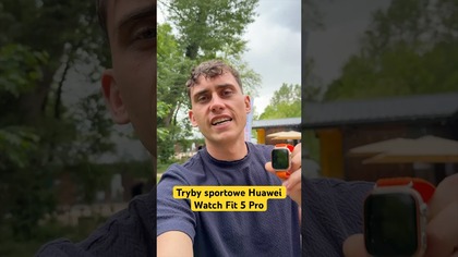 Sprawdzam tryby sportowe w Huawei Watch Fit 5 Pro #zaproszenie