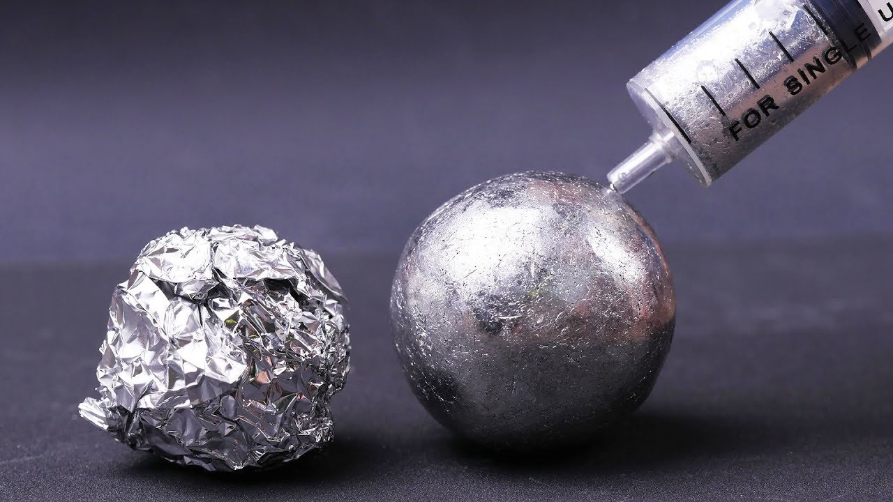 AWESOME EXPERIMENTS AND TRICKS WITH POLISHED ALUMINIUM FOIL BALL CDA
