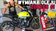 Wymiana oleju w motocyklu Zontes G1 | Motul 7100 10w40 #motocykl #zontes #motovlog