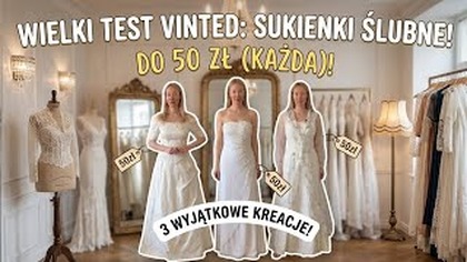 Mierze sukienki ślubne do 50 zł z vinted / konkurs dla Was
