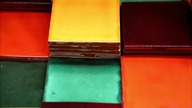 One color Mexican tiles - colorful patchwork rustic wall tiles [Borgona]