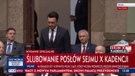 Apoloniusz Tajner składa ślubowanie poselskie (13. 11. 2023)