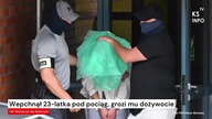 Wepchnął 23-latka pod pociąg, grozi mu dożywocie [Serwis informacyjny, KSTV Info]