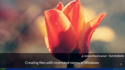 Creating files with bad names in Windows