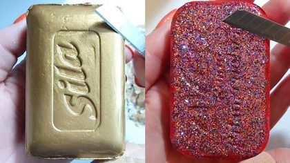 Soap Carving ASMR Relaxing Sounds no talking Satisfying ASMR Video #soapcarving #soapcuttingvideo