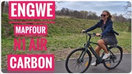ENGWE MAPFOUR N1 AIR - duży zasięg, elektryczny rower miejski, z ramą z włókna węglowego