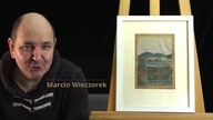 Nikifor [widok Krynicy] Krynica Wieś 30 zł, [akwarela, ok.  1953]