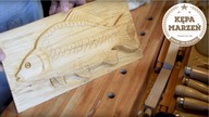 Płaskorzeźba karpia królewskiego | Relief fish