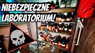 OPUSZCZONY DOM CHEMIKA  Niebezpieczne laboratorium chemiczne z wyposażeniem !!!