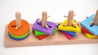 Klocki z sorterem kształtów puzzle Viga