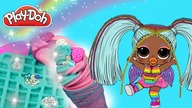 Rainbow LOL Surprise  Wesołe zabawy z Play Doh  bajki dla dzieci