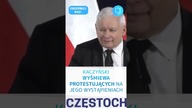 Kaczyński WYŚMIEWA protestujących na jego wystąpieniach #shorts