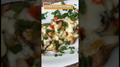 SCHAB POD PIERZYNKĄ piękne i smaczne danie na różne okazje #shorts #schab #obiad #przepisnaobiad