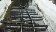 Tak wyglądają tory w rosyjskim lesie