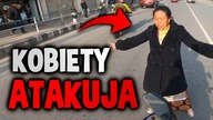 KOBIETA ATAKUJE MOTOCYKLISTÓW NA DRODZE