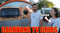 CARAVANS CRIBS TV - CAMPING TRAILER SABRINA AND MARKUS - KNAUS TABBERT T @ B vlog 43.