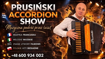Piękna muzyka akordeonowa  Koncert na Twoje wydarzenie ,jubileusz / Kontakt : +48 600 934 002