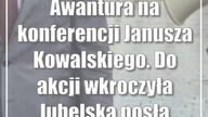 Awantura na konferencji Janusza Kowalskiego.  Do akcji wkroczyła lubelska posłanka