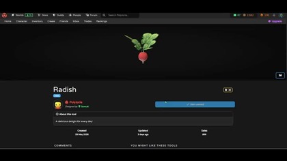 Radish #polytoria #Game #Games
