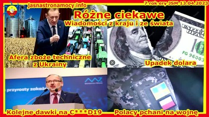 14. 04. 2023r Wiadomosci z kraju i ze wiata Afera zboze techniczne z Ukrainy Upadek dolara